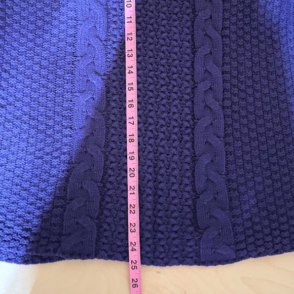 Chico’s Turtle Neck Women’s Knit Mock Neck Sweater Purple - Size 2 - Picture 6 of 7